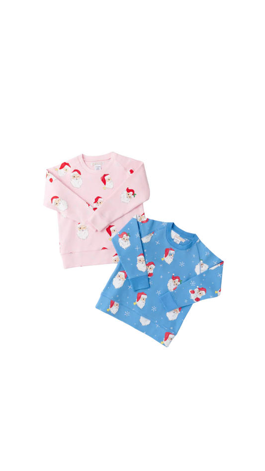 Dear Santa (Barbados Blue)/Barbados Blue Cassidy Comfy Crewneck - Boys - French Terry