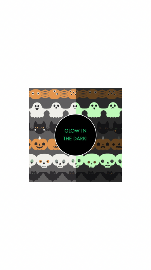 Halloween Paper Garland Glow In The Dark - Long Sleeve Loungewear Set