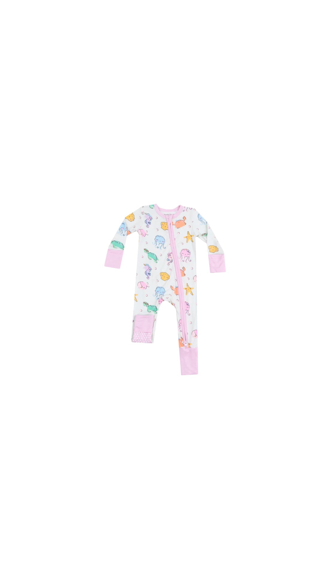 Cutie Sea Creatures 2 Way Zipper Romper