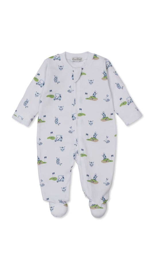 Golf Championship Footie w/ Zip PRT Multi Blue