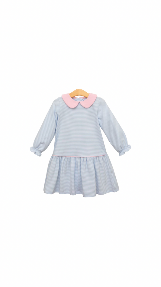 Katherine Bubble Light Blue Stripe/Light Pink