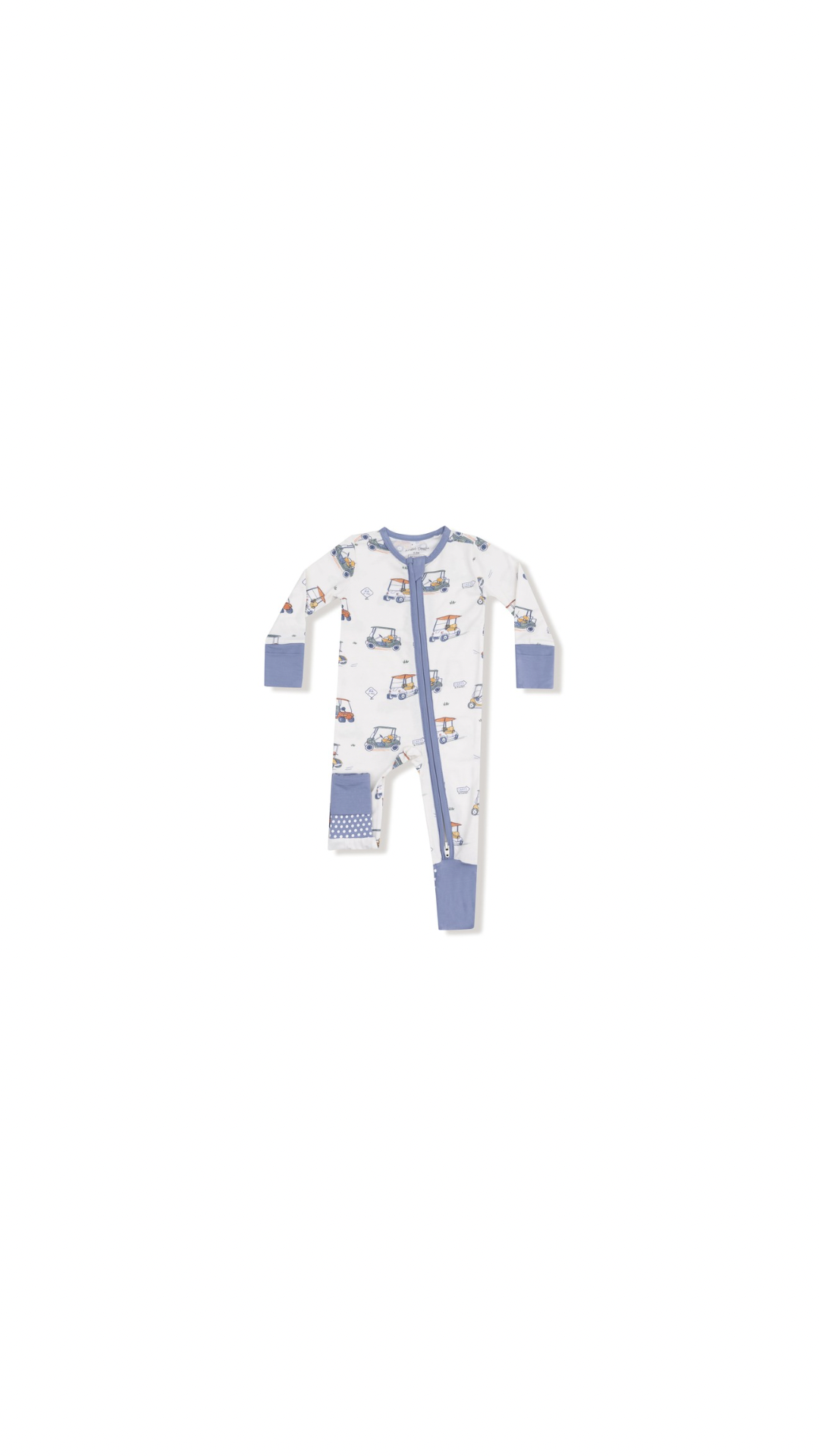 Zooming Golf Carts  - 2 Way Zipper Romper