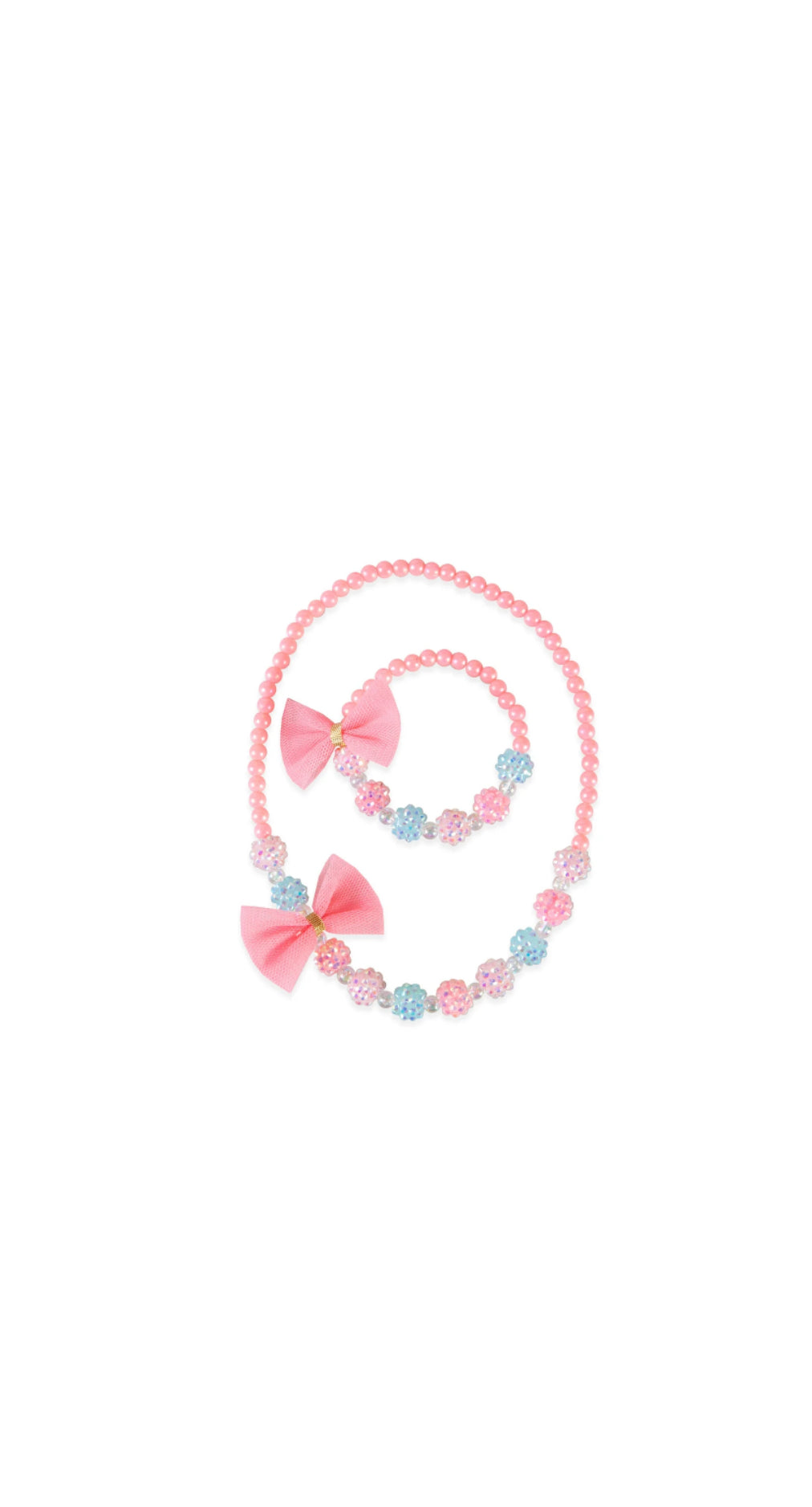 Think Pink Necklace & Bracelet Set, 2 pc