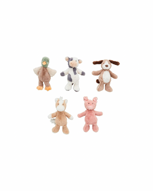 Farm Plush Rattle Assortment