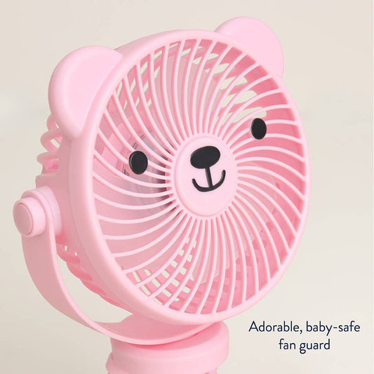 Itzy Breeze 3-Speed Stroller Fan Pink