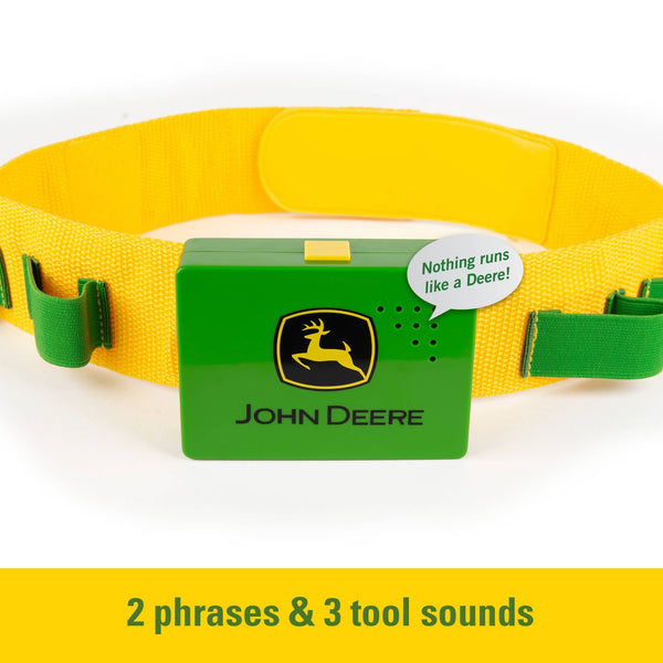 TOMY John Deere Deluxe Talking Toolbelt - 7-Piece Tool Set