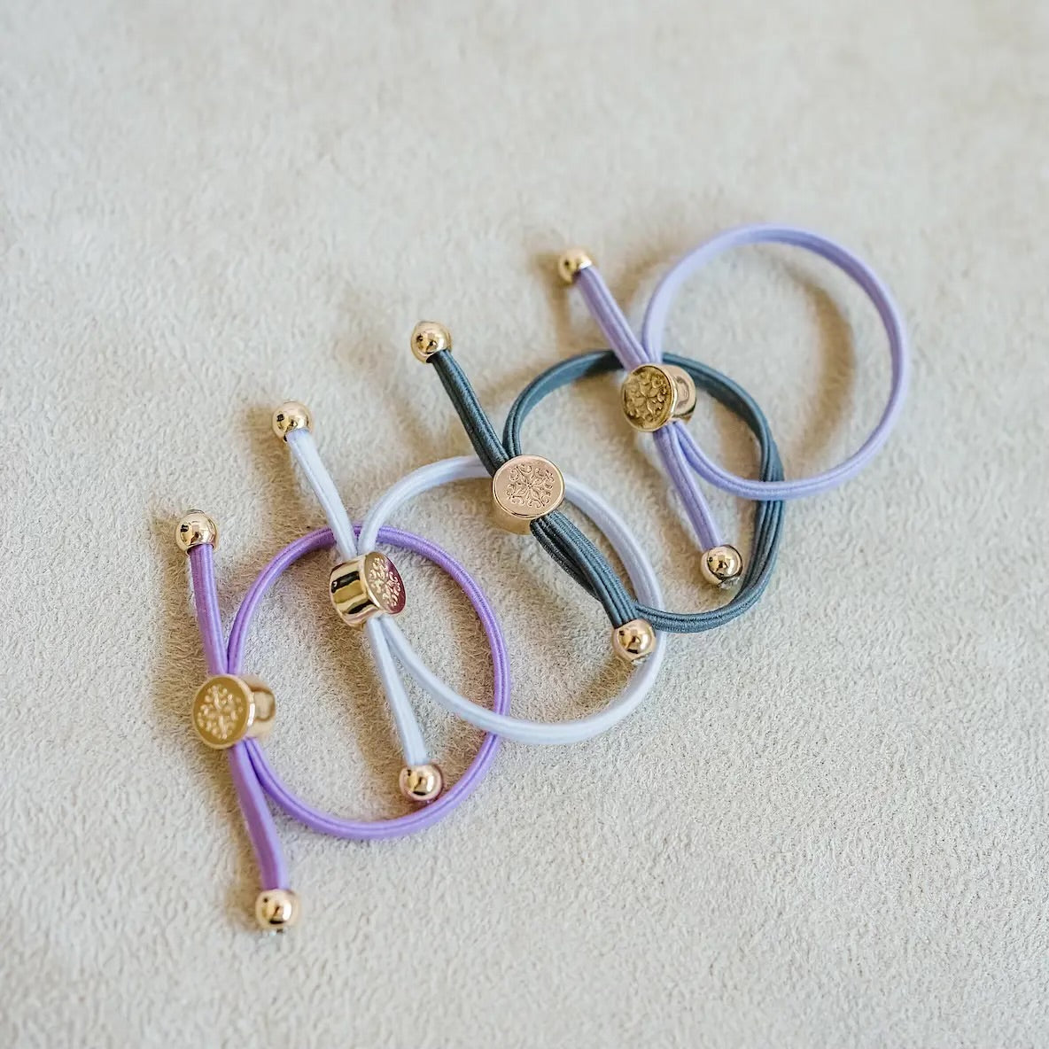 Kids Hair Tie Set - Purple
