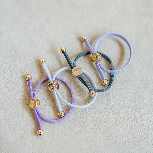 Kids Hair Tie Set - Purple
