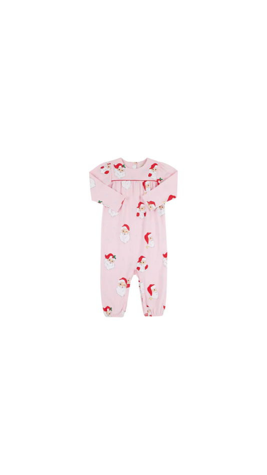 Dear Santa (Palm Beach Pink)/Richmond Red Long Sleeve Penny's Playsuit