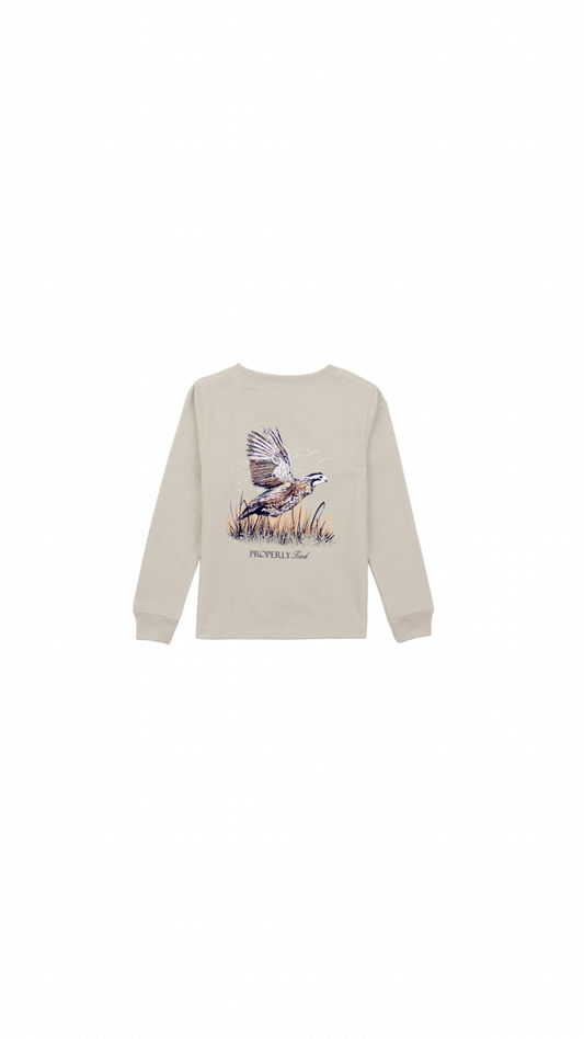 Boys Quail Long Sleeve Linen