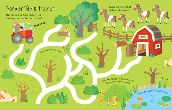 Wipe-Clean Farm Activities: Usborne