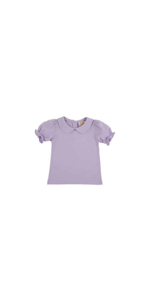 Maudes Peter Pan Collar Shirt Pima Lauderdale Lavender