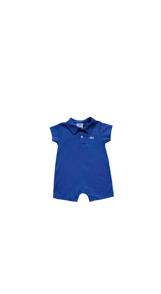 SBC Signature Pima Polo Romper, Navy