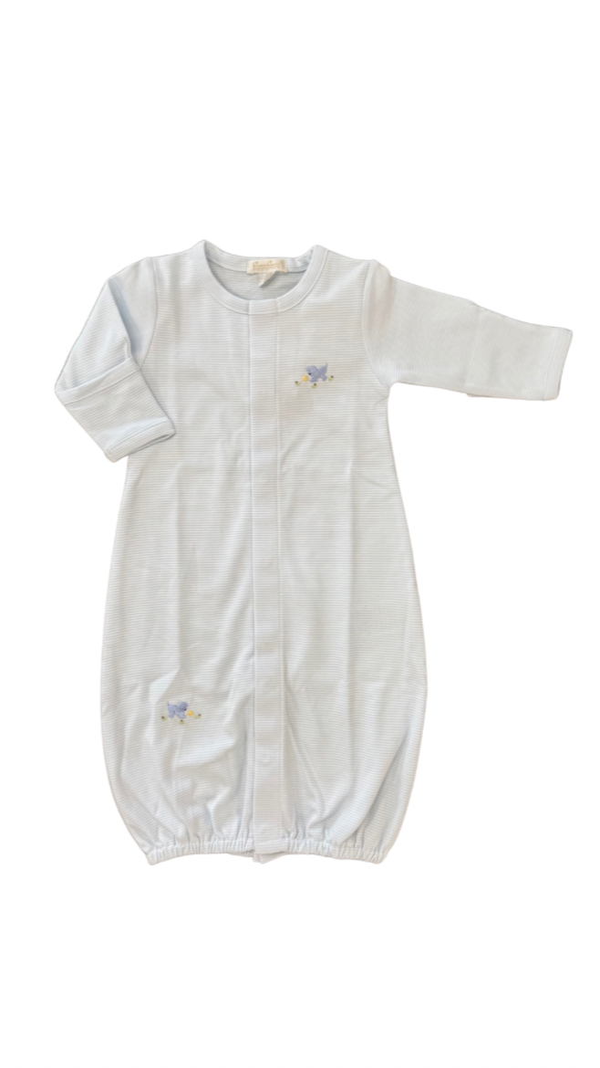 Premier Playful Pups Conv Gown w/ Stripes Light Blue