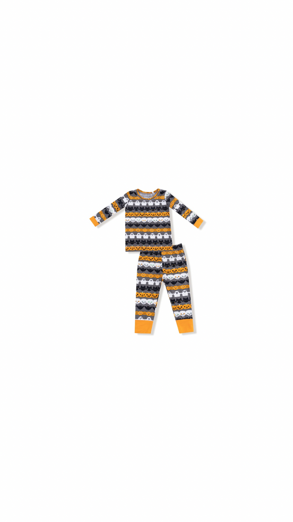 Halloween Paper Garland Glow In The Dark - Long Sleeve Loungewear Set