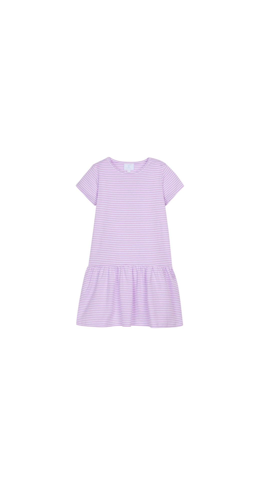 Kari T-Shirt Dress - Lavender Stripe