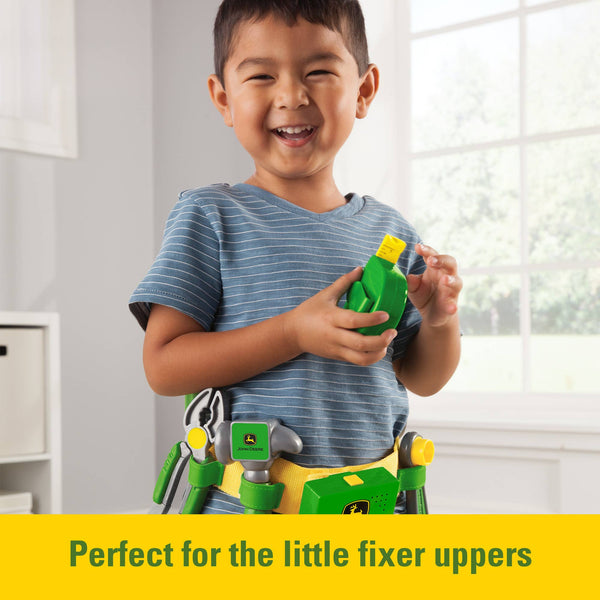 TOMY John Deere Deluxe Talking Toolbelt - 7-Piece Tool Set