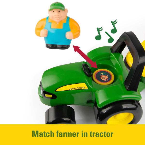 TOMY John Deere Animal Sounds Hayride Musical Tractor Toy