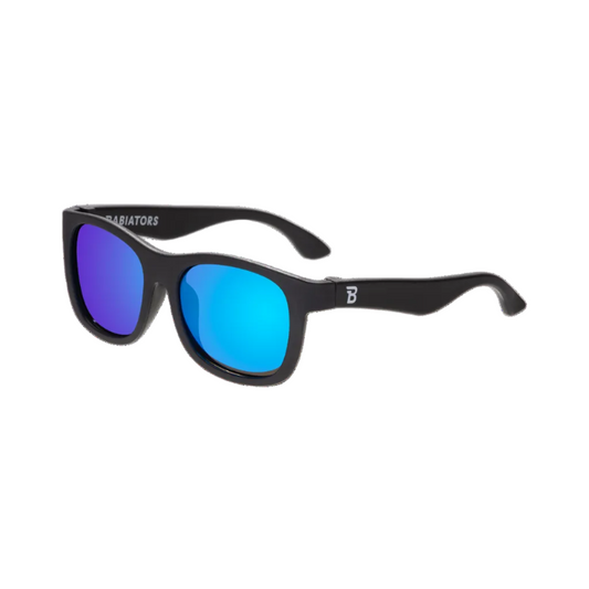 Jet Black Polarized Navigator | Cobalt Mirrored Lens