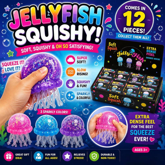 Jellyfish Squishy – Glitter