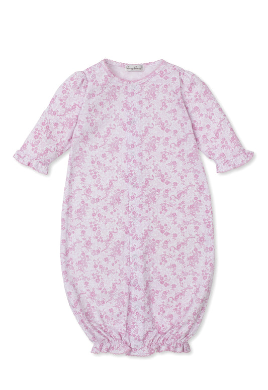 Pink Old English Roses Convertible Gown