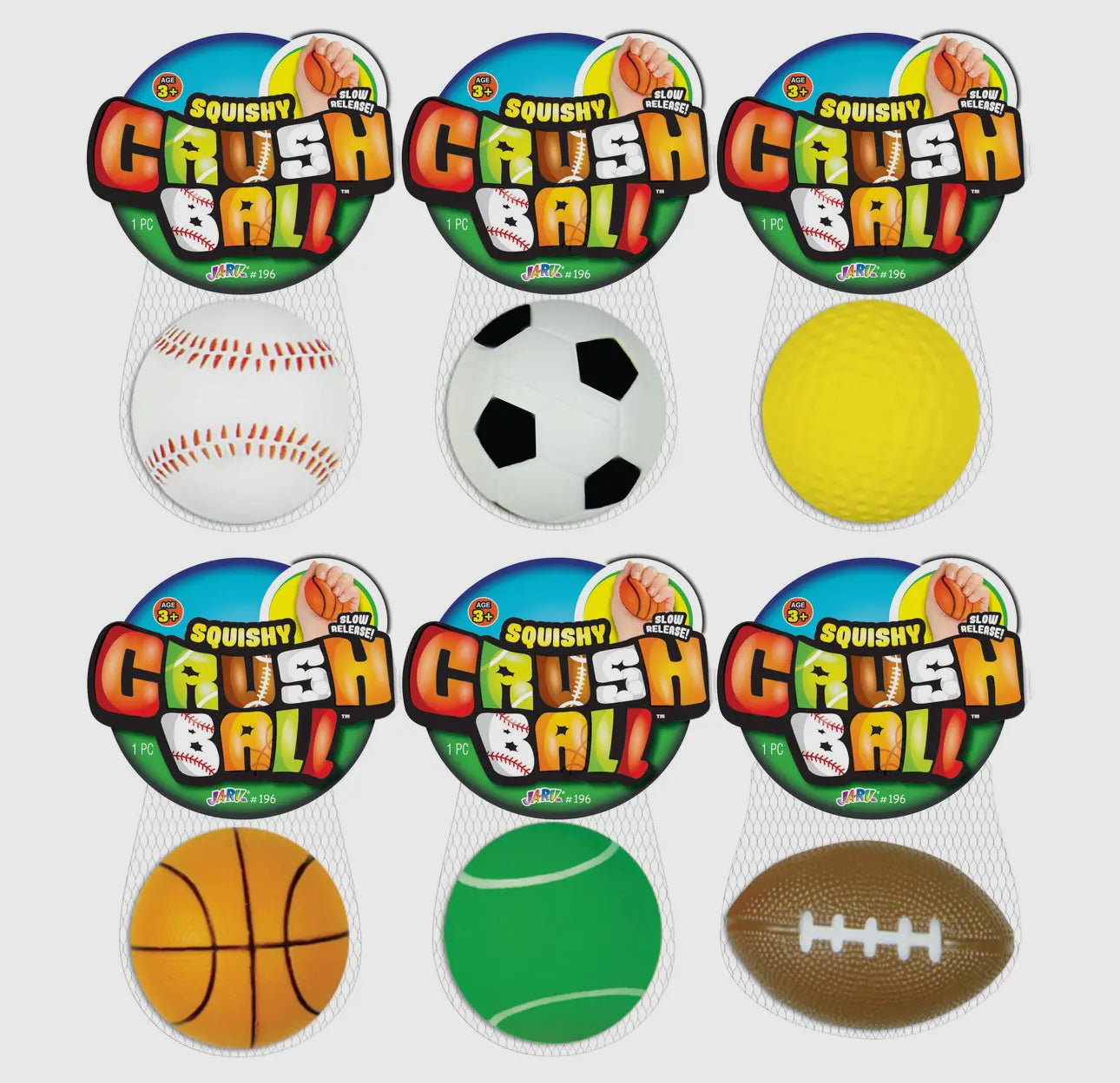 Squishy Crush Ball, Assortment