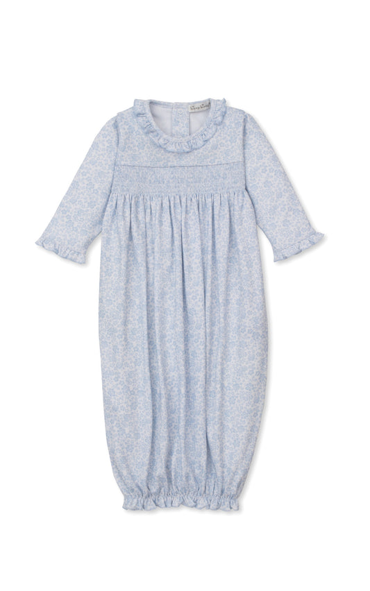 Country Gardens Light Blue Sack PRT Smocked