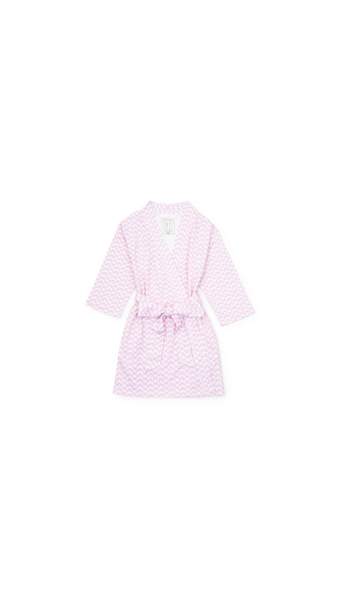 Gwen Girls' Spa Wrap Pretty Pink Bows