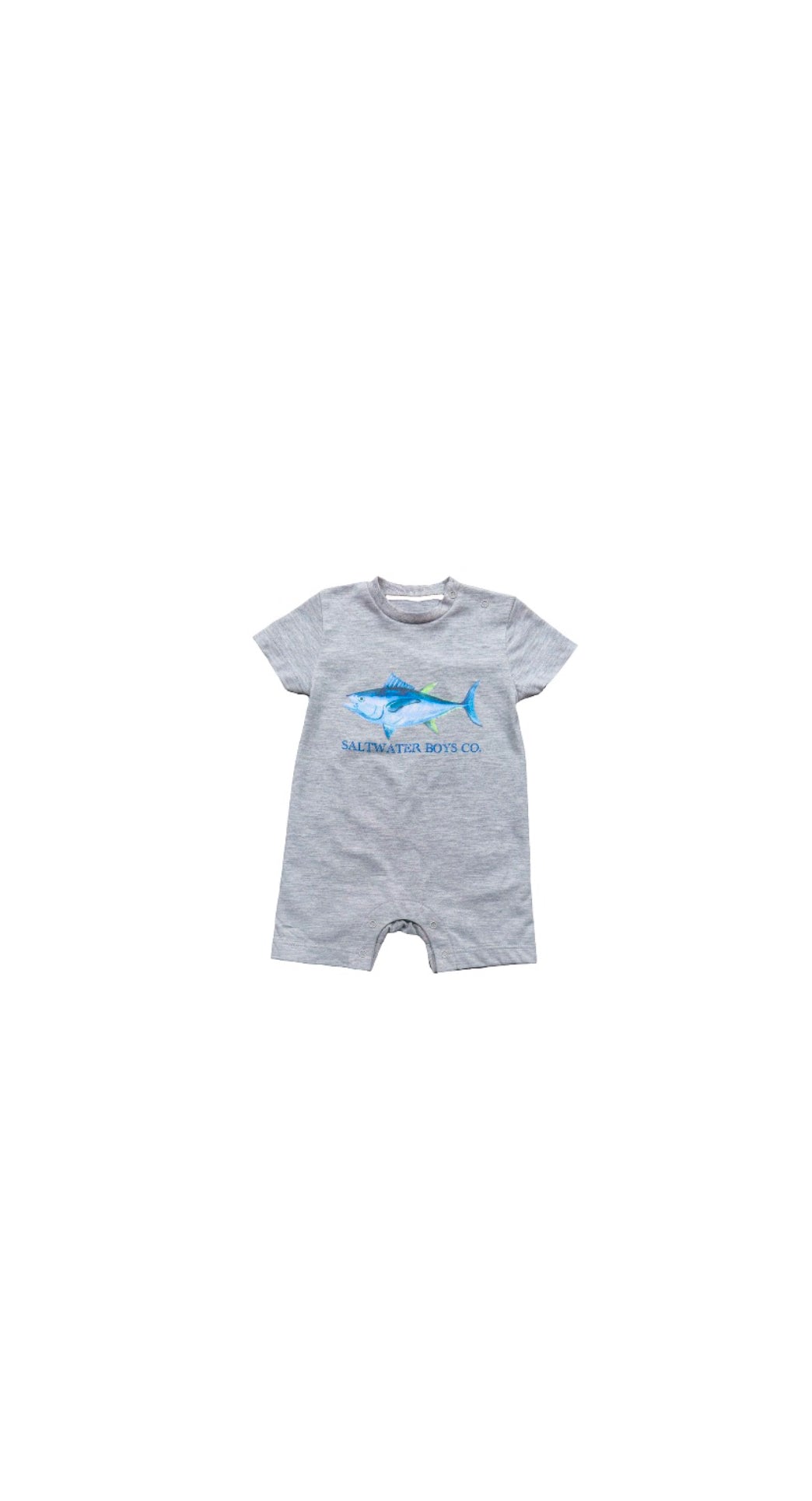 Tuna Romper, Grey Heather