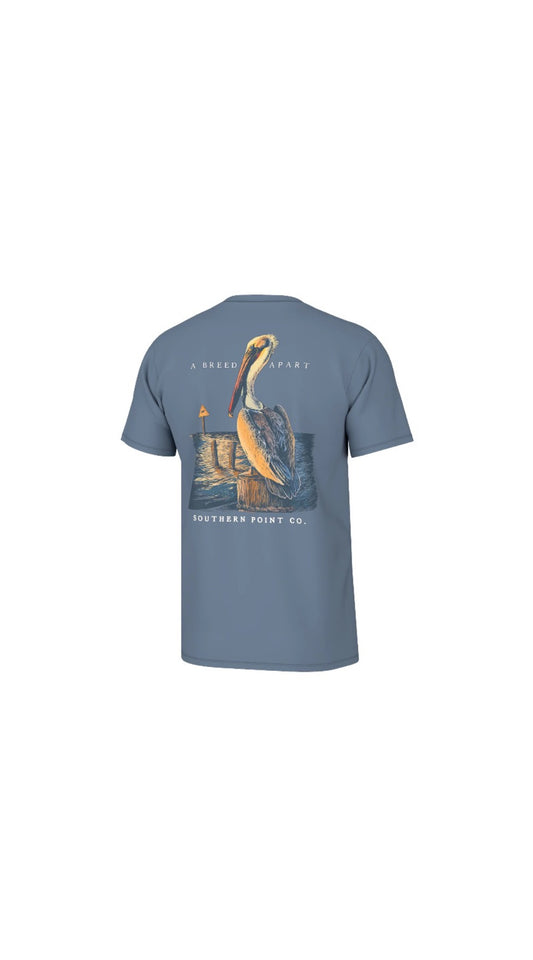 Youth Pelican Pier Short Sleeve Tee Captain's Blue
