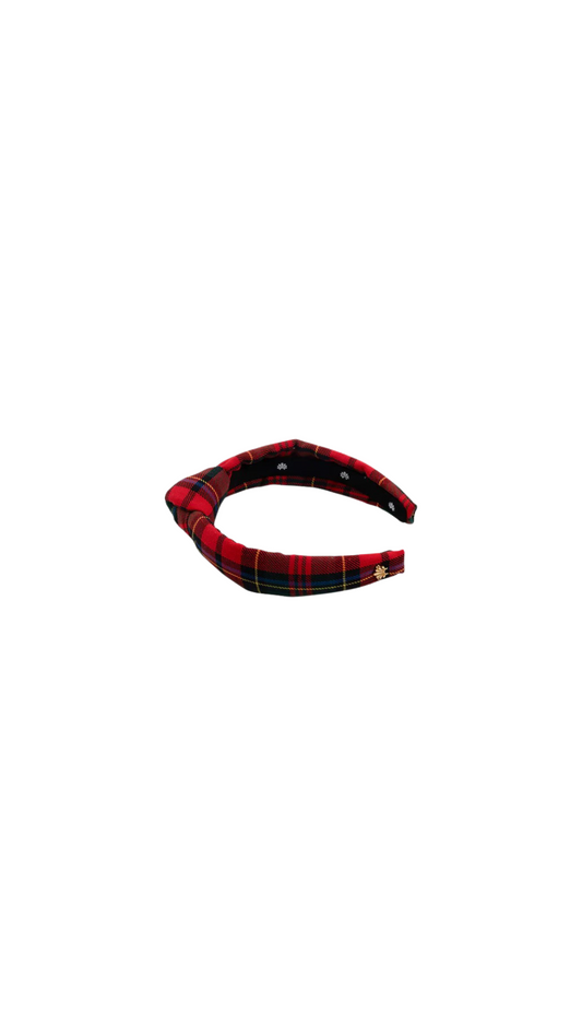 TBBC x Lele Kids Knotted Headband Paces Mill Plaid