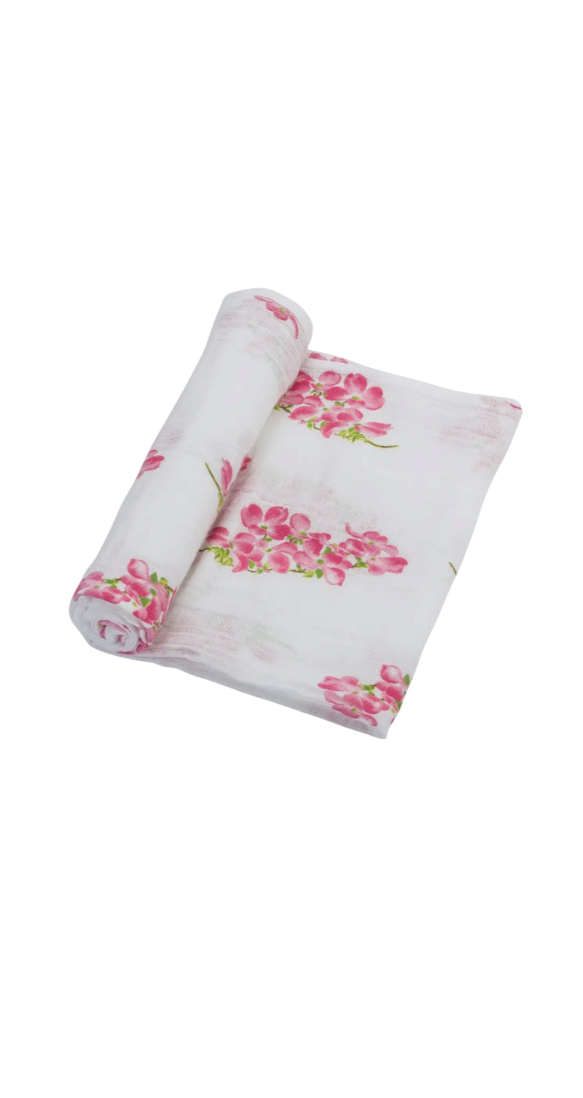 Dogwoods In Bloom Baby Swaddle Blanket