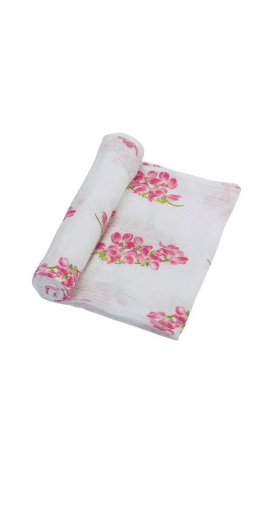 Dogwoods In Bloom Baby Swaddle Blanket