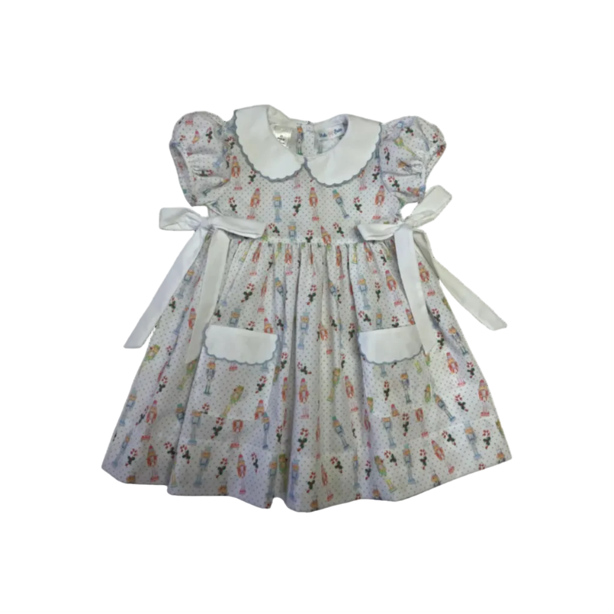 Ashley NutP Basic Waist Dress w/ White Peter Pan Collar