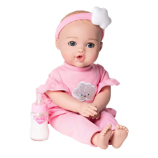 Adora NurtureTime Interactive Baby Doll, Clothes, & Accessories Set - Soft Pink