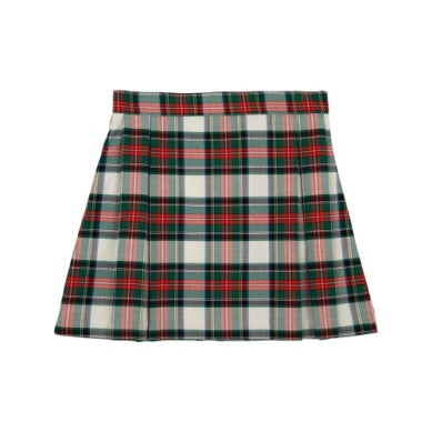 Parson Pleated Skirt - Woven Aiken Place Plaid