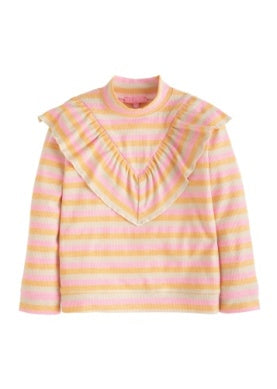 Aspen Turtleneck Pink Sparkle Stripe