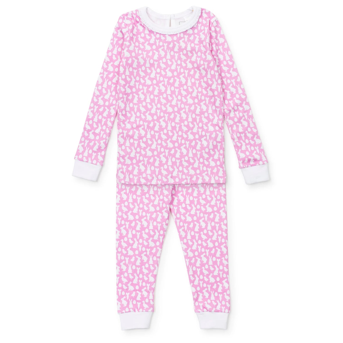 Ava Girls' Pajama Pant Set - Easter Time Pink