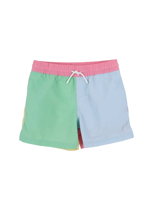 Country Club Colorblock Trunk Grace Bay Green/Buckhead Blue/Lake Worth Yellow/Hamptons Hot Pink