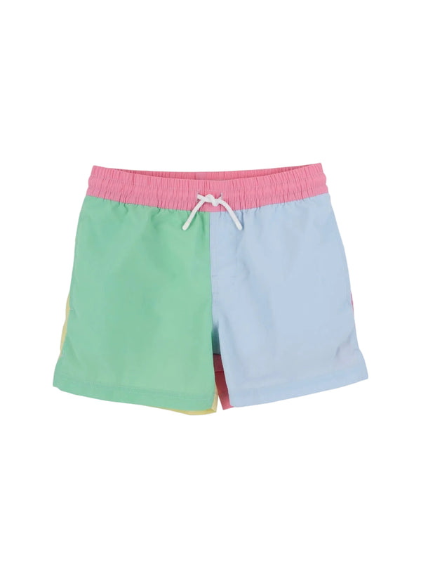 Country Club Colorblock Trunk Grace Bay Green/Buckhead Blue/Lake Worth Yellow/Hamptons Hot Pink