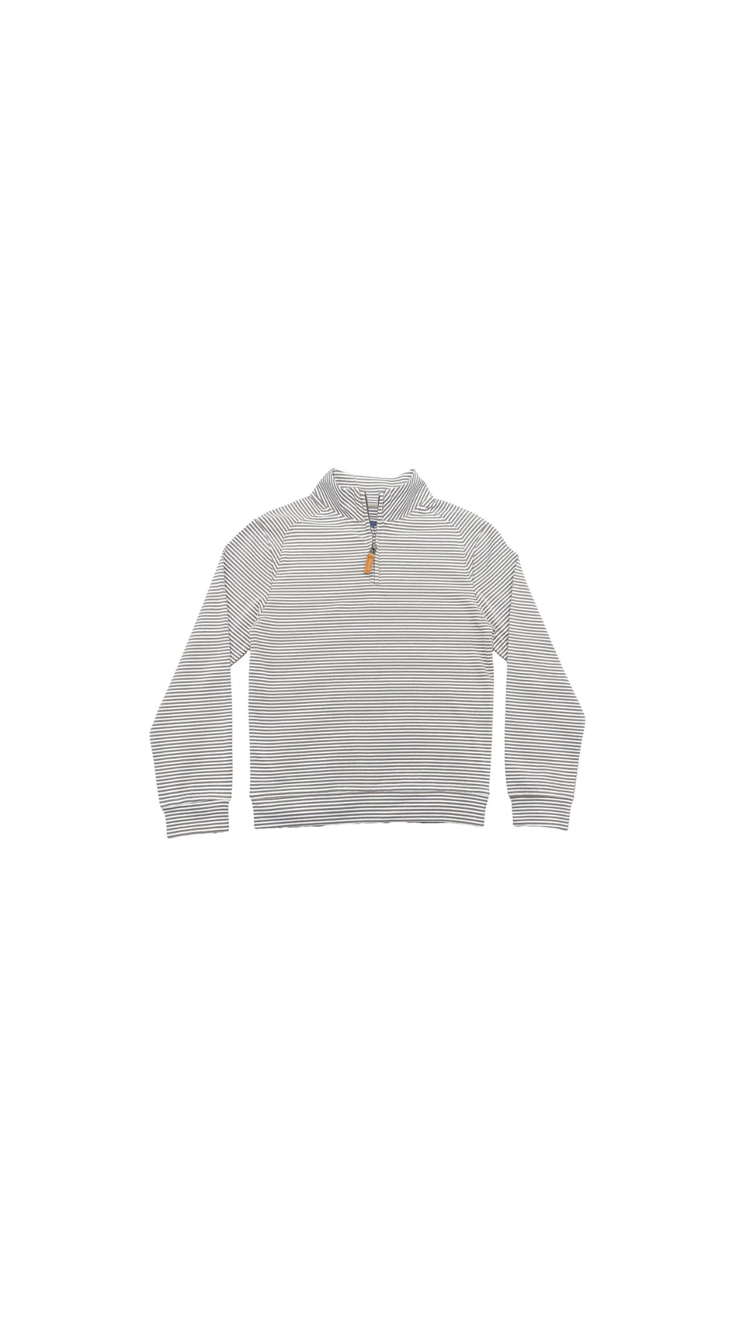 Collins Quarter Zip Khaki Stripe