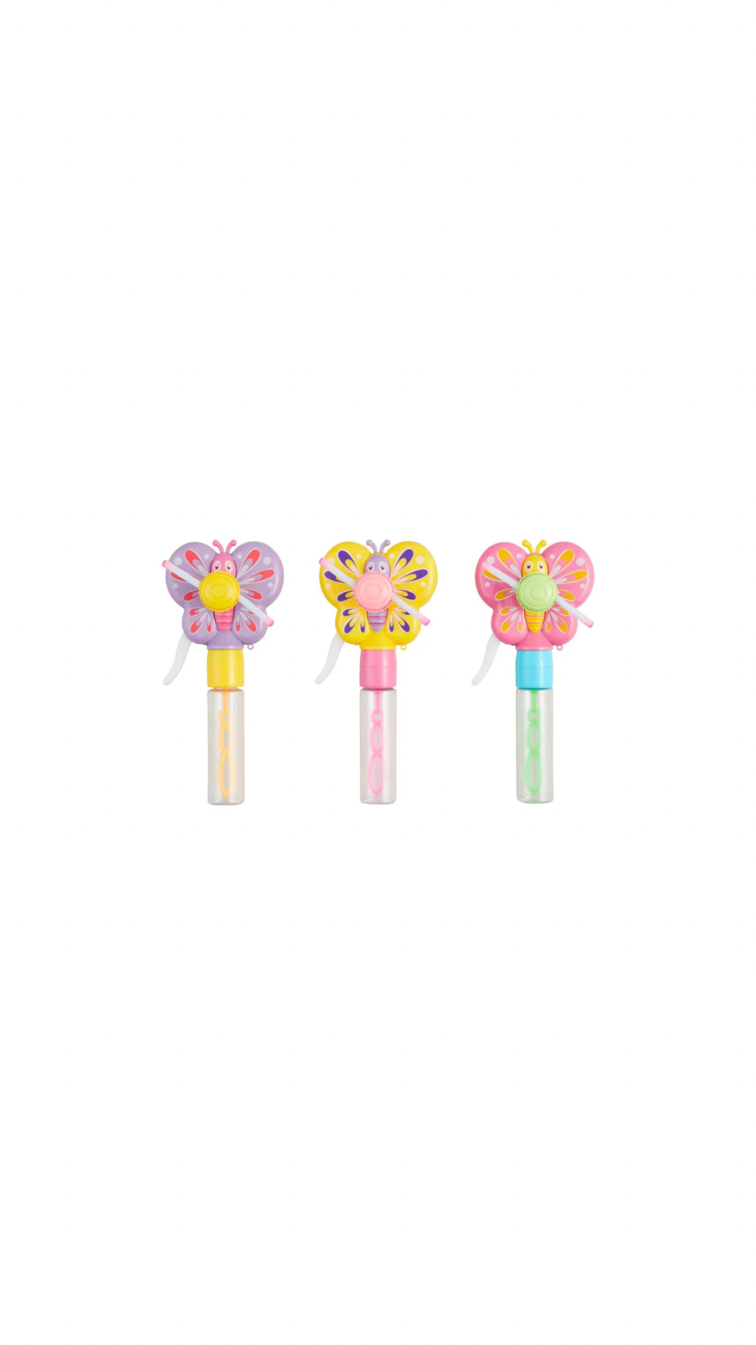 Light Up Butterfly Bubble Fans Assortment