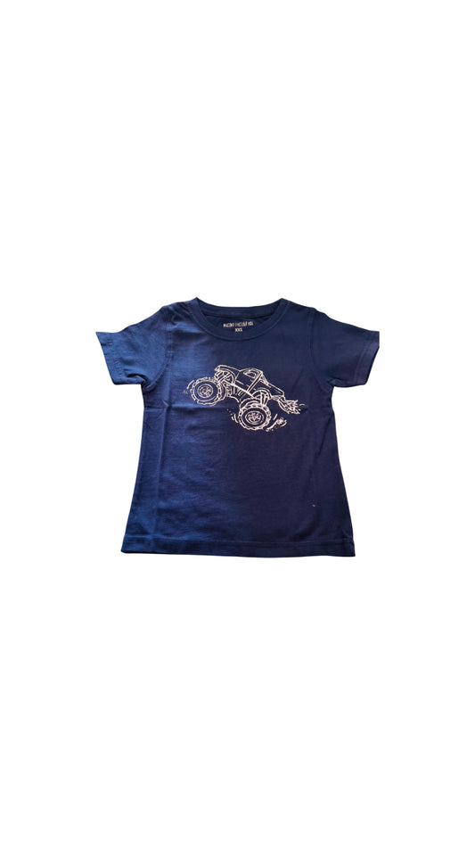 Short Sleeve Navy Monster Truck T-Shirt