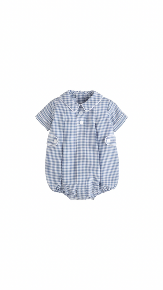 Davant Bubble - Gray Blue Gingham