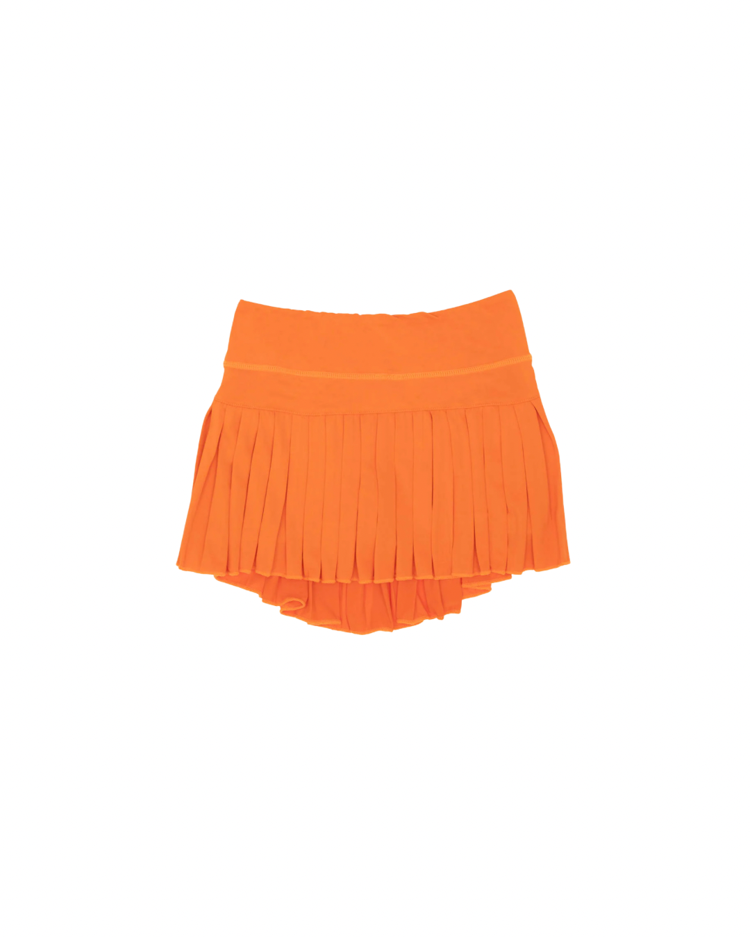 Mini Pleated Skort in Solid Orange