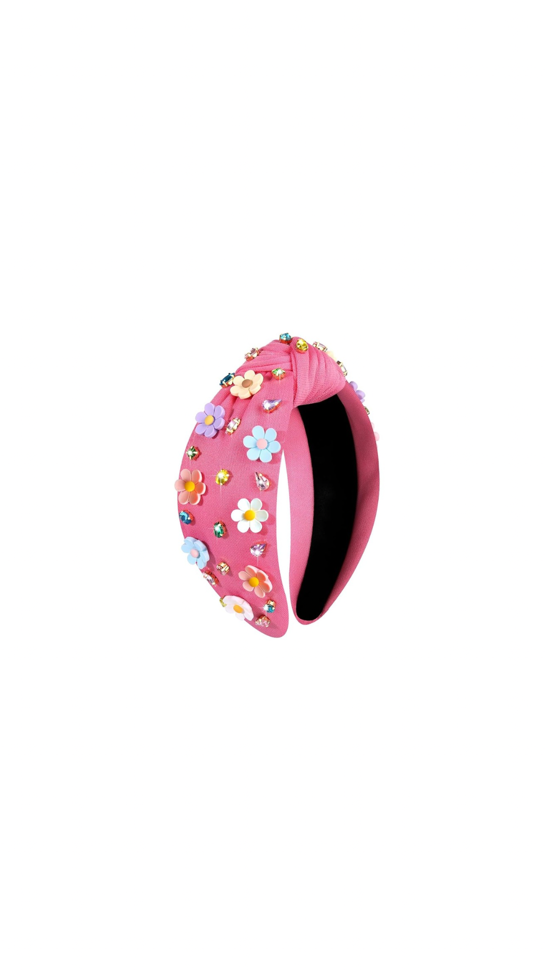 Flower Fuchsia/Gold Headband