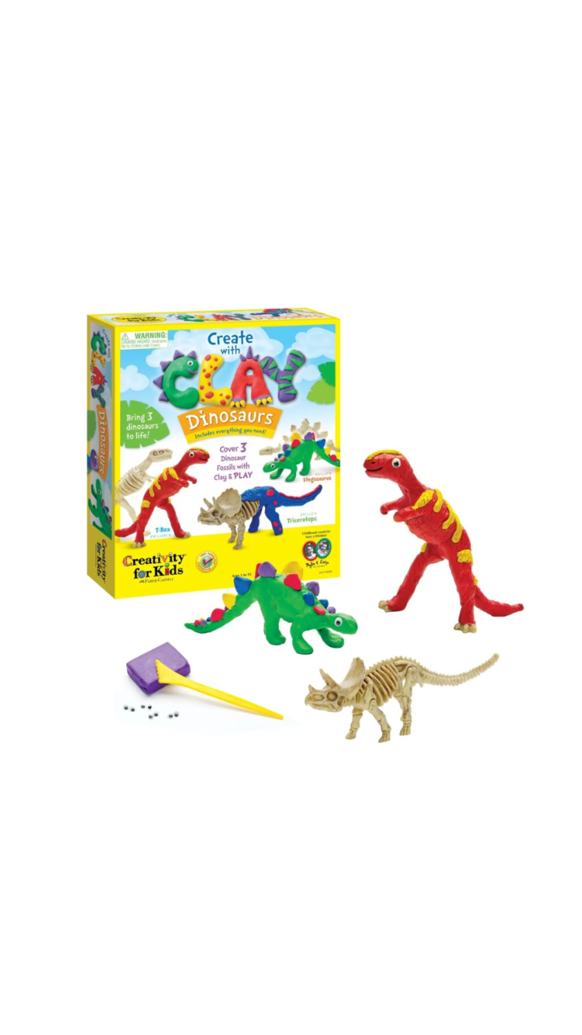 Create with Clay Dinosaurs - DIY Craft For Kids