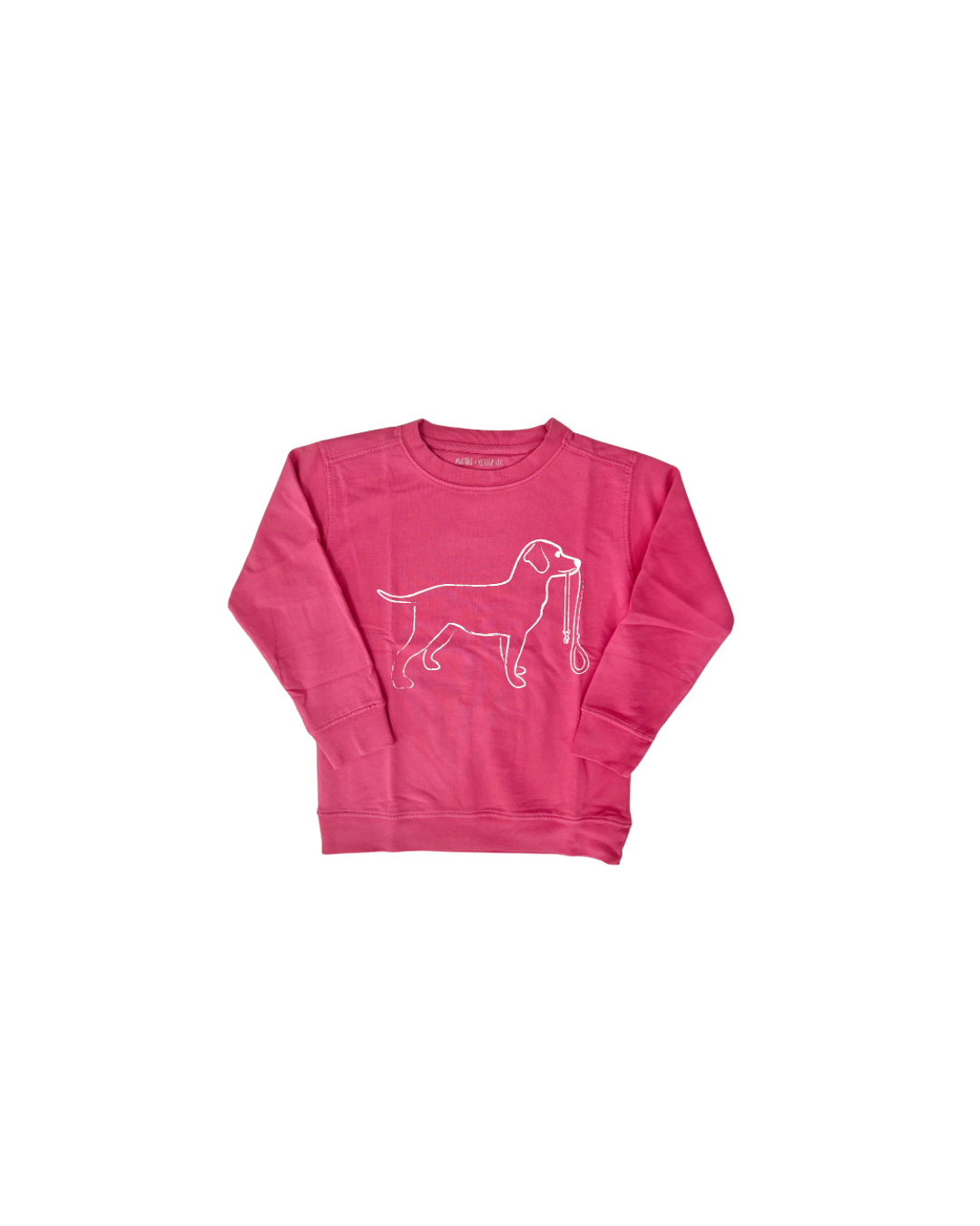Pink Dog with Leash Sweatshirt
