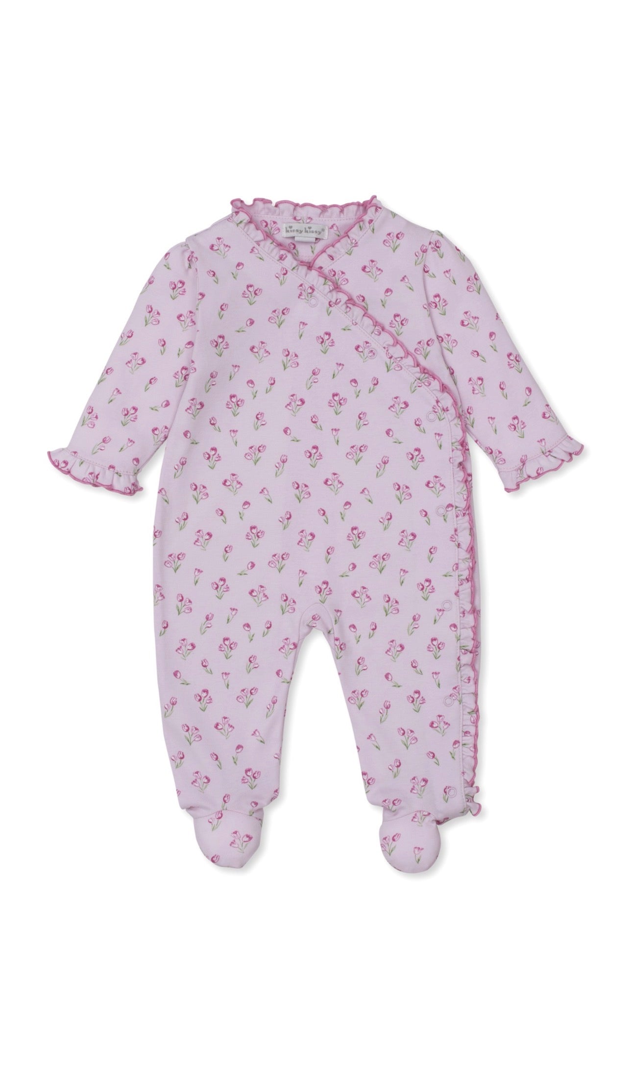 Timeless Tulips Footie PRT Multi Pink