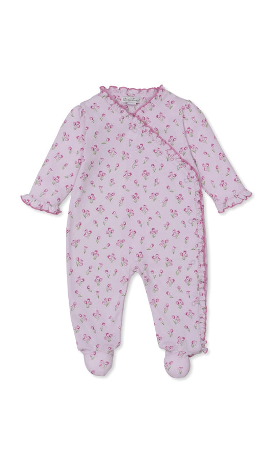Timeless Tulips Footie PRT Multi Pink